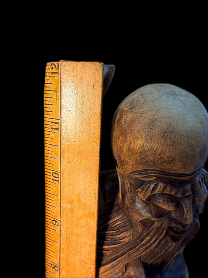 HAND CARVED CHINESE SHOU LAO