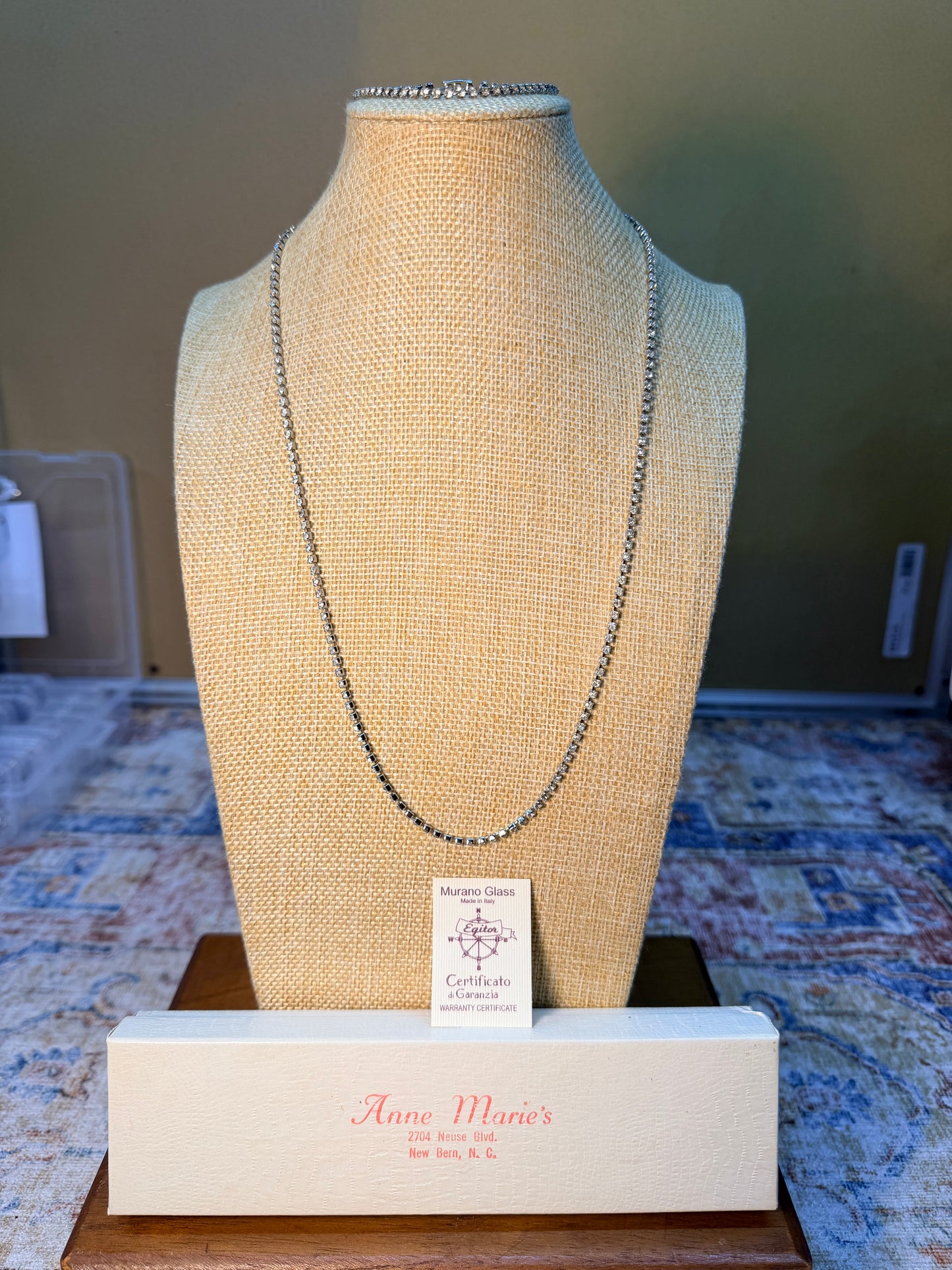 MURANO GLASS NECKLACE AND BRACELET SET
