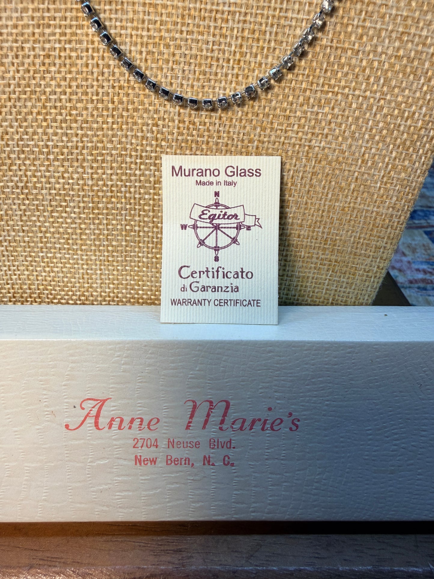 MURANO GLASS NECKLACE AND BRACELET SET