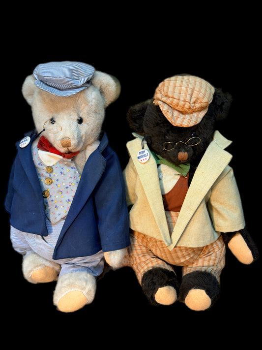 TEDDY B & TEDDY G ROOSEVELT TEDDY BEARS