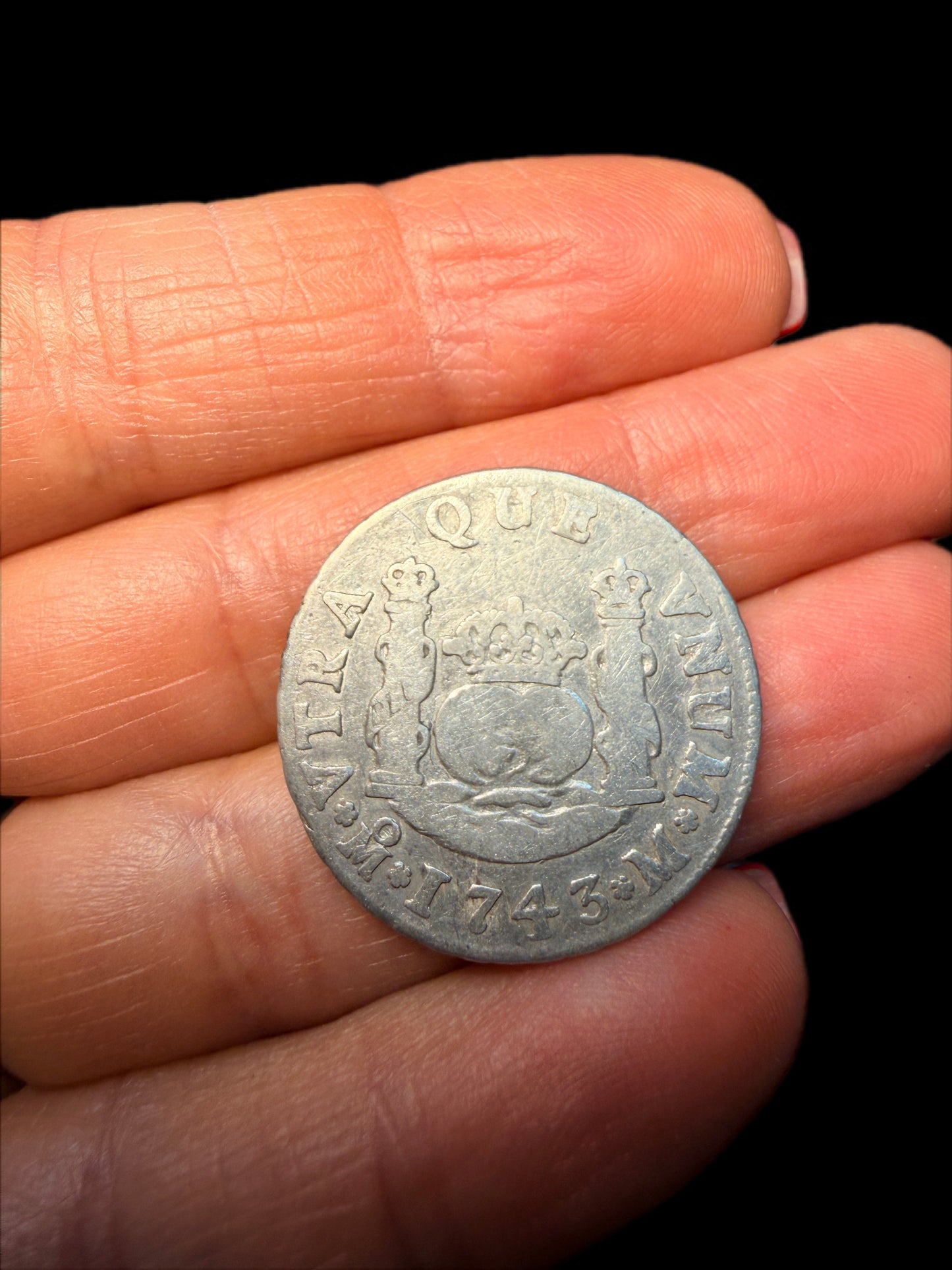 1743 SILVER MEXICO 2 REALS