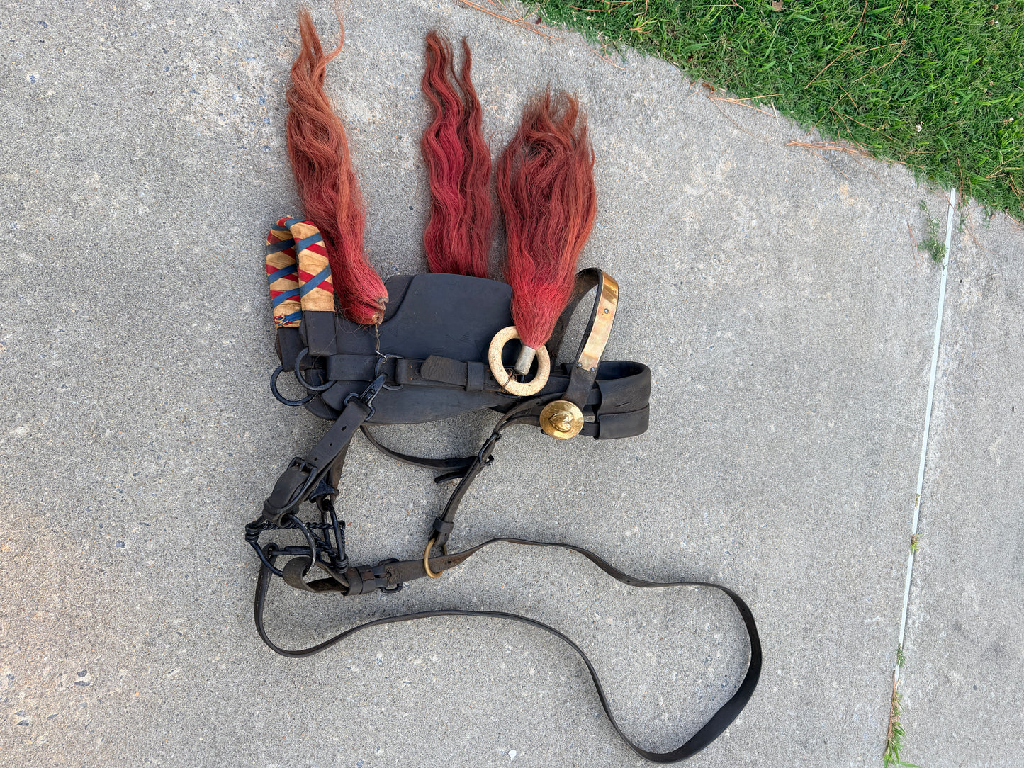 ANTIQUE LEATHER BRIDLE LIKELY FROM THE 1800'S