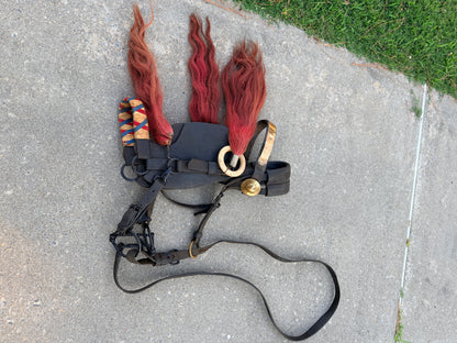 ANTIQUE LEATHER BRIDLE LIKELY FROM THE 1800'S