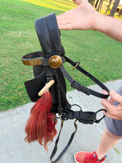 ANTIQUE LEATHER BRIDLE LIKELY FROM THE 1800'S
