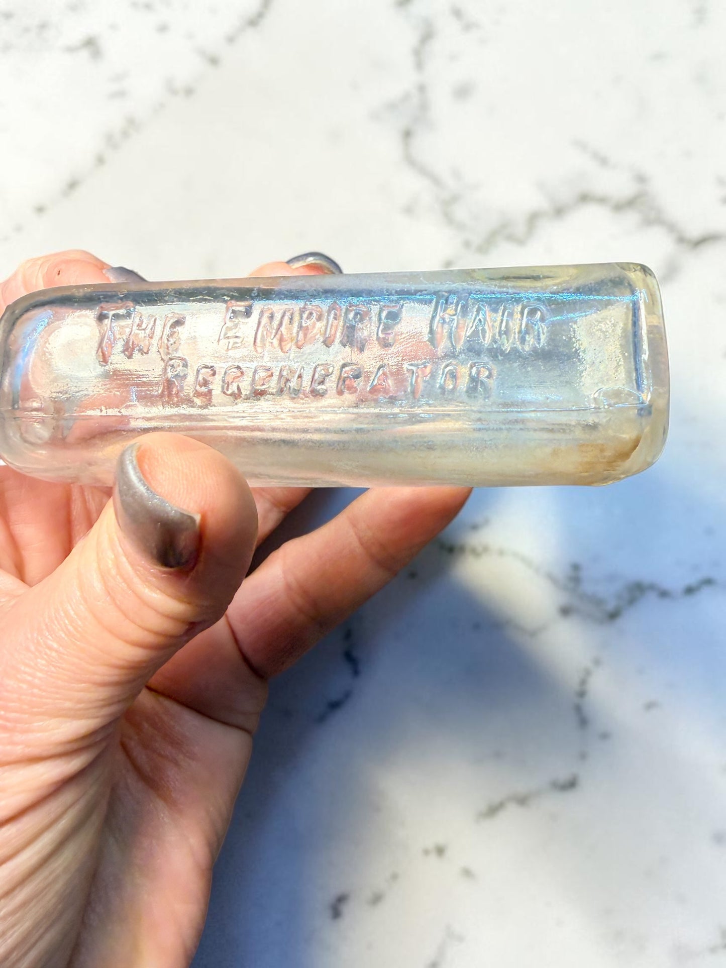 1907 THE EMPIRE HAIR REGENERATOR NY BOTTLE